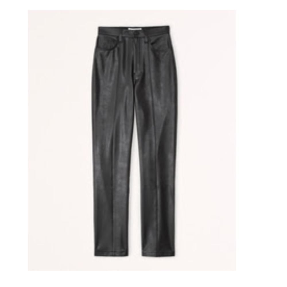 A&F Leather 90s Straight pant